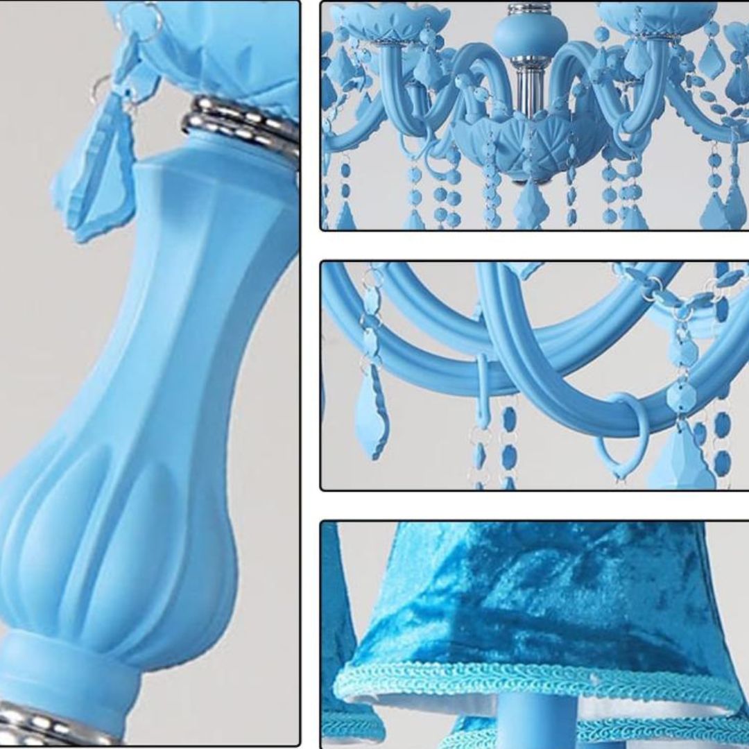 Đèn Chùm Chao Nến Xanh Rực Rỡ Trang Trí Trường Mầm Non, Nhà Trẻ, Khu Vui Chơi Trẻ Em