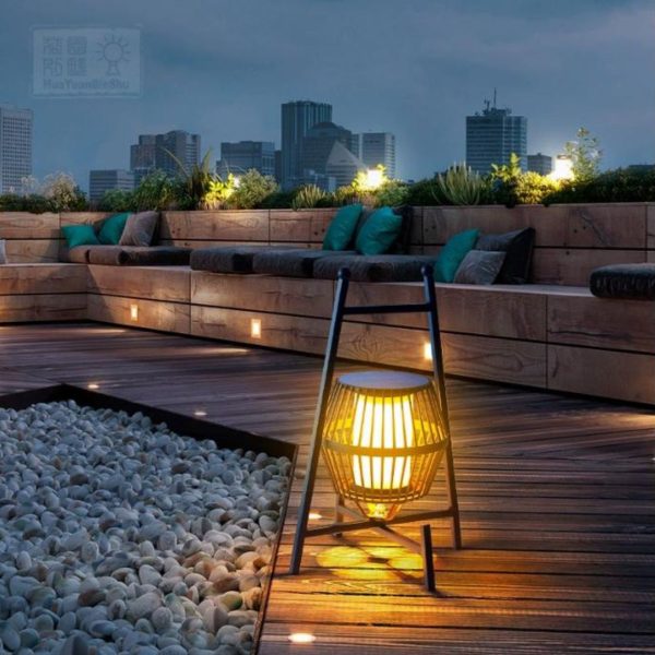 Đèn Sàn Lồng Kim Loại Năng Lượng Mặt Trời, Có Quai Xách, Chống Thấm Nước, Trang Trí Sân Vườn, Tiệc BBQ