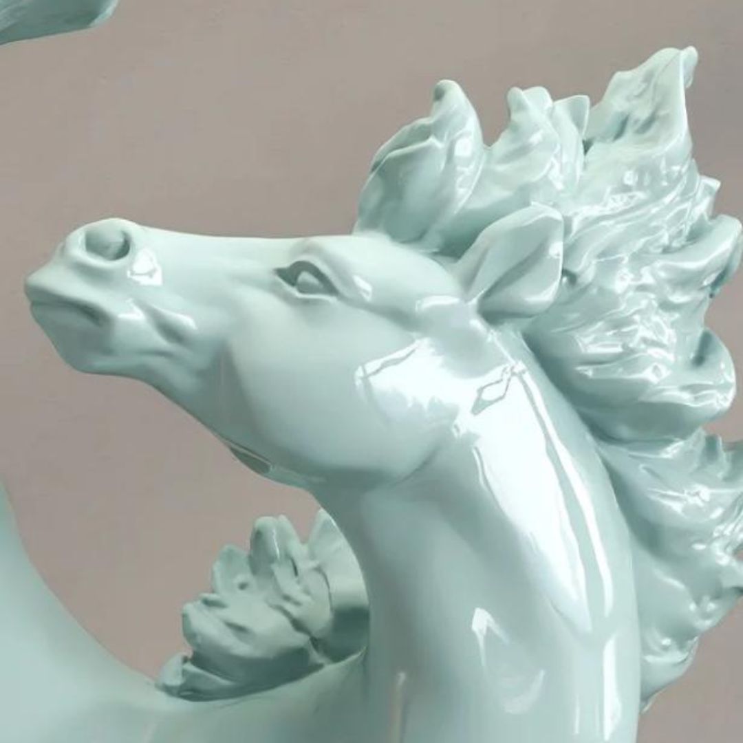 Đèn Sàn Tượng Ngựa Lớn Phong Thuỷ Trang Trí Phòng Khách, Văn Phòng Công Ty, Hiện Đại