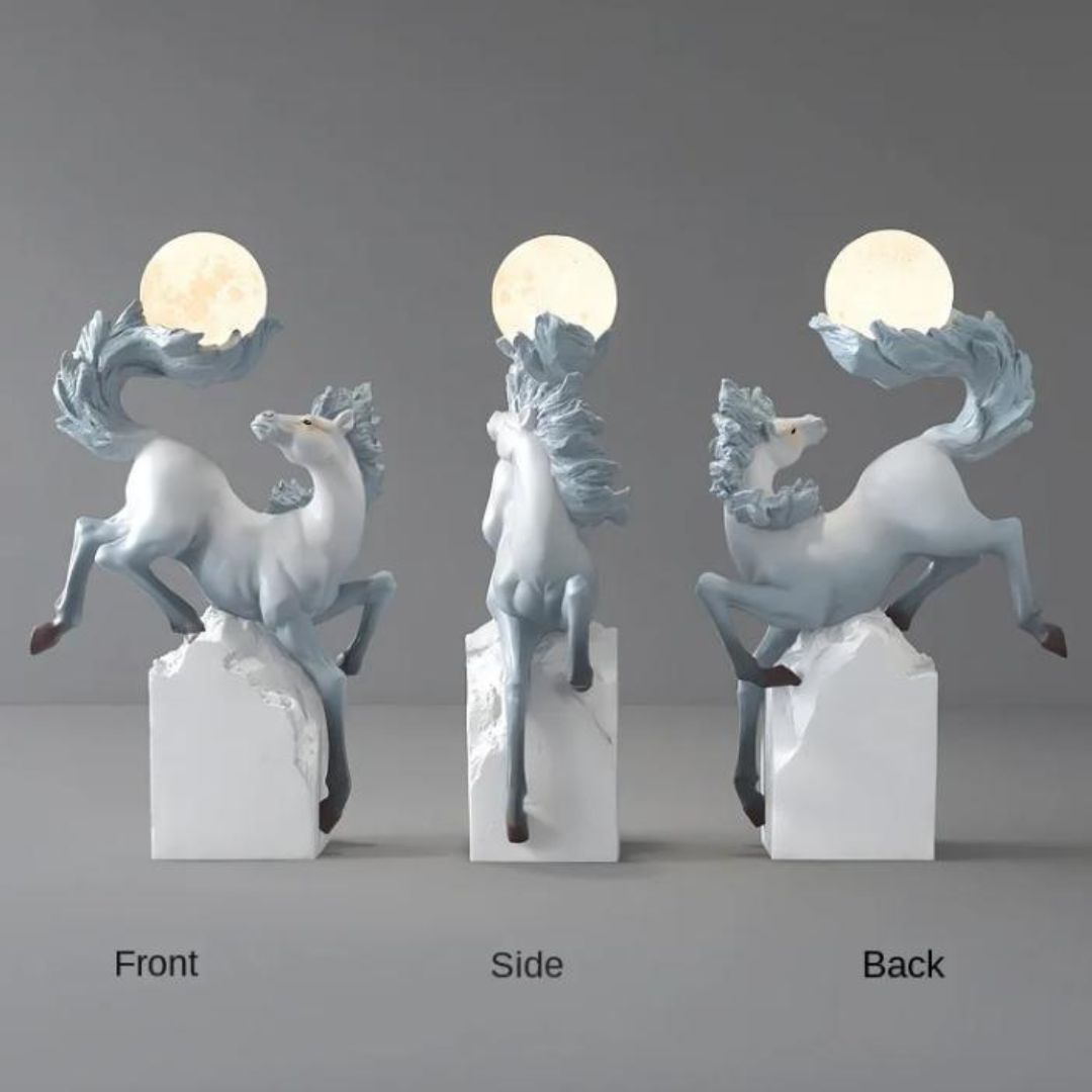 Đèn Sàn Tượng Ngựa Lớn Phong Thuỷ Trang Trí Phòng Khách, Văn Phòng Công Ty, Hiện Đại