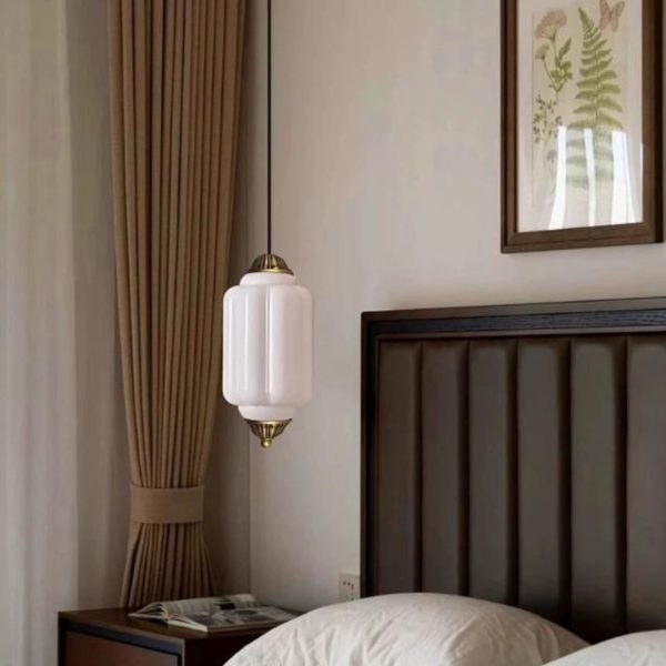 Đèn Thả Thuỷ Tinh Dạng Lồng Trung Hoa Phong Cách Tân Cổ Điển Cho Phòng Khách, Phòng Trà