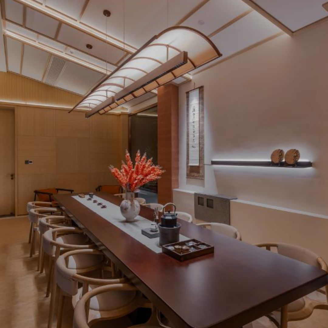 Đèn Thả Trần Gỗ Tối Giản Kiểu Nhật Không Gian Thiền Tịnh Decor Quán Trà, Nhà Hàng Sang Trọng