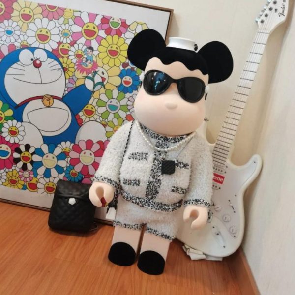 Tượng Gấu BearBrick Thời Trang Sang Chảnh, Làm Quà Tặng Sinh Nhật, Decor Kệ Tủ Thời Thượng
