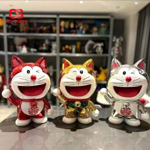 Tượng Mèo Doraemon Nhiều Màu May Mắn, Decor Văn Phòng, Bàn Làm Việc, Quà Tặng Sinh Nhật