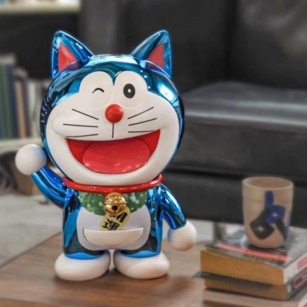 Tượng Mèo Doraemon Nhiều Màu May Mắn, Decor Văn Phòng, Bàn Làm Việc, Quà Tặng Sinh Nhật