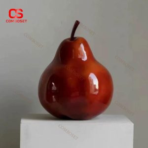Tượng Trái Lê Đỏ Bằng Nhựa Decor Phòng Ngủ, Phòng Khách, Làm Quà Tặng Ý Nghĩa