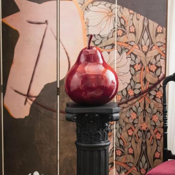 Tượng Trái Lê Đỏ Bằng Nhựa Decor Phòng Ngủ, Phòng Khách, Làm Quà Tặng Ý Nghĩa