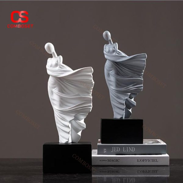 Tượng Vũ Công Thiên Thần Bằng Nhựa Nhiều Màu Decor Bàn Làm Việc, Bàn Học, Thiết Kế Nghệ Thuật