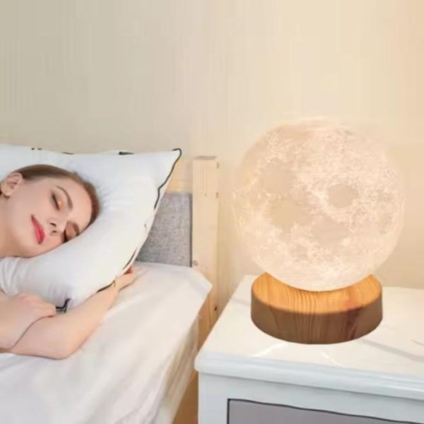 Đèn Bàn Mặt Trăng Tròn 3D Có 3 Chế Độ Sáng Decor Phòng Ngủ Cho Bé, Quà Tặng Ý Nghĩa