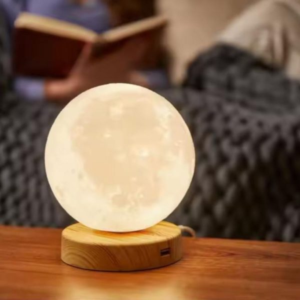 Đèn Bàn Mặt Trăng Tròn 3D Có 3 Chế Độ Sáng Decor Phòng Ngủ Cho Bé, Quà Tặng Ý Nghĩa
