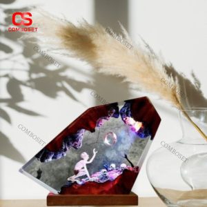 Đèn Bàn Nhựa Trong 3D Nghệ Thuật Decor Phòng Ngủ, Phòng Khách, Văn Phòng Làm Việc
