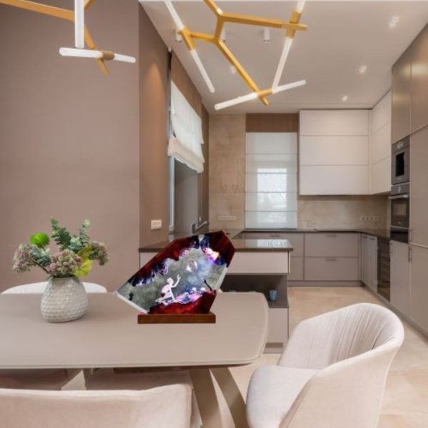 Đèn Bàn Nhựa Trong 3D Nghệ Thuật Decor Phòng Ngủ, Phòng Khách, Văn Phòng Làm Việc
