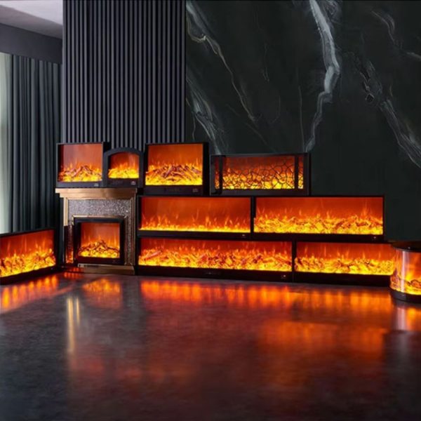 Đèn Lò Sưởi Bếp Củi Đỏ Rực Thiết Kế 3D Chân Thực Trang Trí Cho Phòng Khách Cao Cấp, Lễ Giáng Sinh