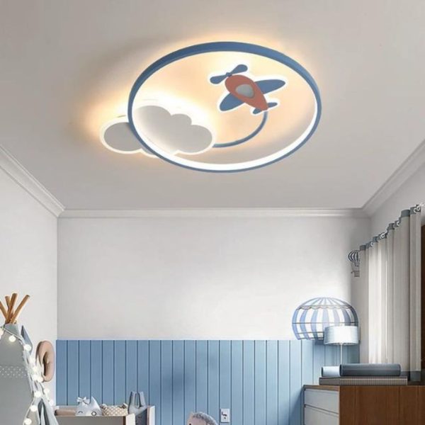 Đèn Ốp Trần Hoạt Hình Vui Nhộn Trang Trí Phòng Ngủ Bé Trai, Bé Gái, 3 Chế Độ Sáng Bảo Vệ Mắt