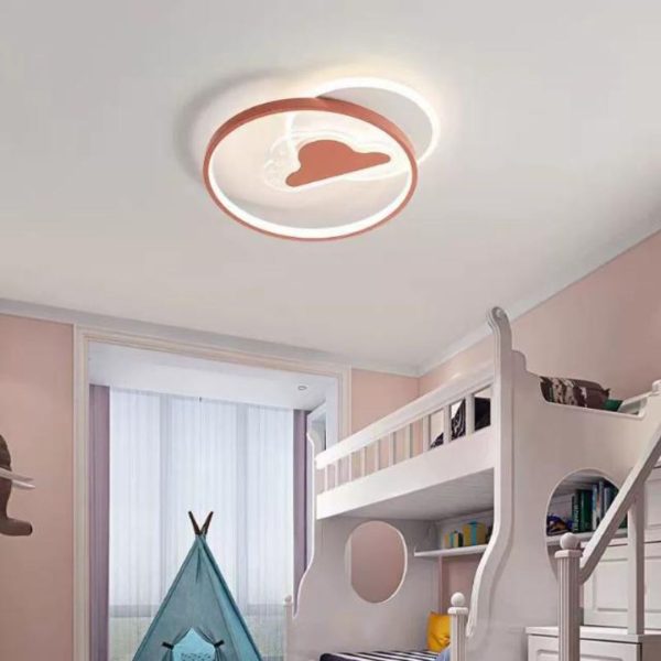 Đèn Ốp Trần Hoạt Hình Vui Nhộn Trang Trí Phòng Ngủ Bé Trai, Bé Gái, 3 Chế Độ Sáng Bảo Vệ Mắt