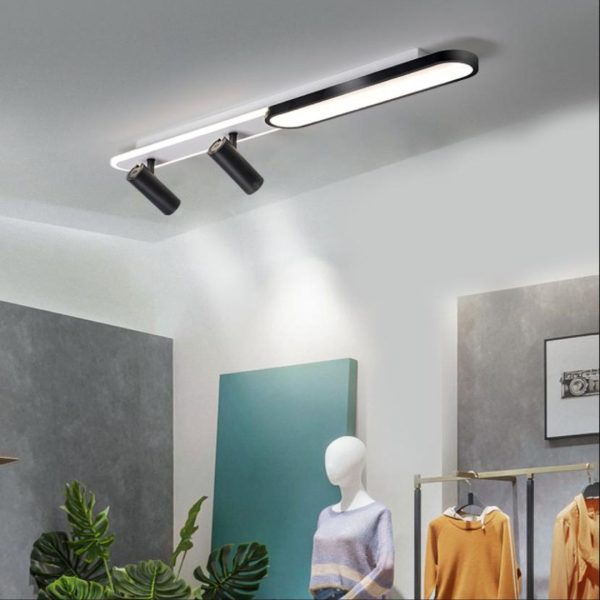 Đèn Ốp Trần LED Minimalist Tích Hợp Đèn Rọi Điều Chỉnh Góc Chiếu Đa Năng Phù Hợp Hành Lang, Phòng Khách