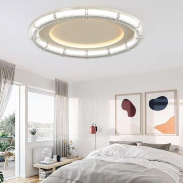 Đèn Ốp Trần Tròn Acrylic Đơn Giản 3 Chế Độ Sáng Decor Không Gian Thoáng Đãng & Thanh Lịch