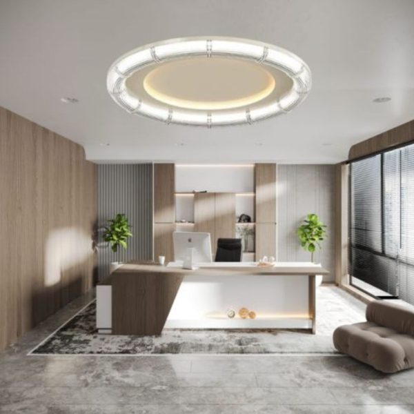 Đèn Ốp Trần Tròn Acrylic Đơn Giản 3 Chế Độ Sáng Decor Không Gian Thoáng Đãng & Thanh Lịch