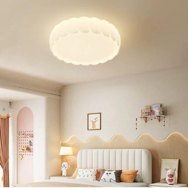 Đèn Ốp Trần Tròn Tối Giản Chất Nhựa PE, Acrylic 3 Chế Độ Sáng Dịu Dàng Decor Cho Mọi Phòng