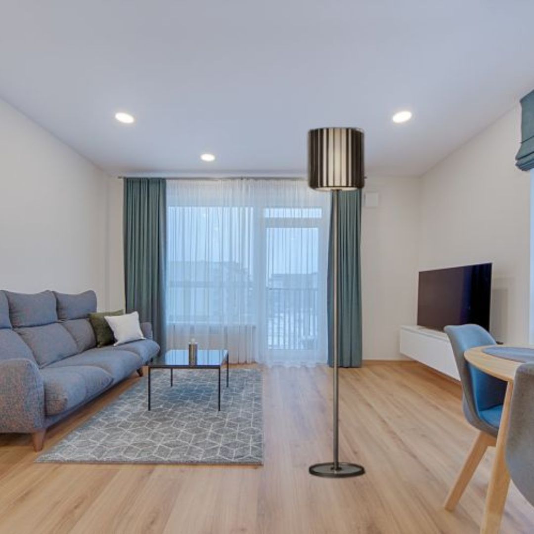 Đèn Sàn Chao Kính Khung Đồng Tối Giản Cao Cấp Cho Không Gian Hiện Đại Phòng Khách, Phòng Ngủ