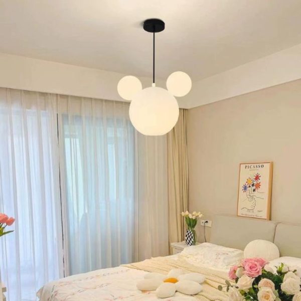 Đèn Thả Chuột Hoạt Hình Bằng PE Nguyên Khối Thân Thiện Với Môi Trường, 3 Chế Độ Sáng, Decor Phòng Cho Bé