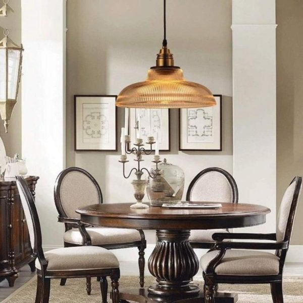 Đèn Thả Decor Thủy Tinh Gân Sọc Sang Trọng Cho Nhà Hàng & Phòng Khách, Quán Cafe, Quầy Bar, Đảo Bếp