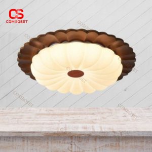 Đèn Trần Gỗ Hoa Cúc Cổ Điển Phong Cách Trung Quốc, Nhiều Cấp Độ Sáng Cho Phòng Khách, Nhà Hàng, Khách Sạn