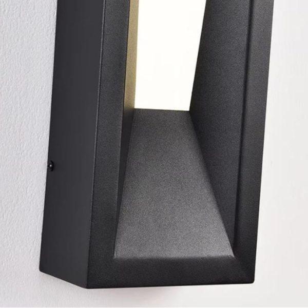 Đèn Tường Ban Công Ngoài Trời Chống Thấm Nước Màu Đen, Decor Cổng Nhà, Lối Đi