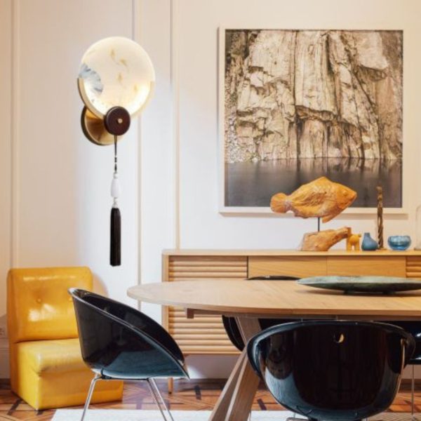 Đèn Tường Cổ Phong Trung Hoa Chất Liệu Kim Loại Kết Hợp Acrylic In Tranh Cổ Phù Hợp Decor Nhà Thờ, Biệt Thự