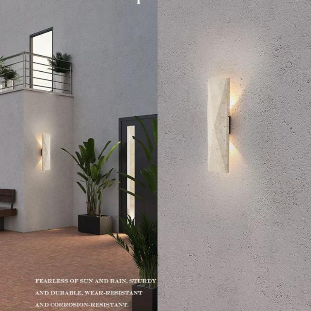 Đèn Tường Travertine Cao Cấp Thiết Kế Hình Học Tối Giản Nghệ Thuật Và Cá Tính