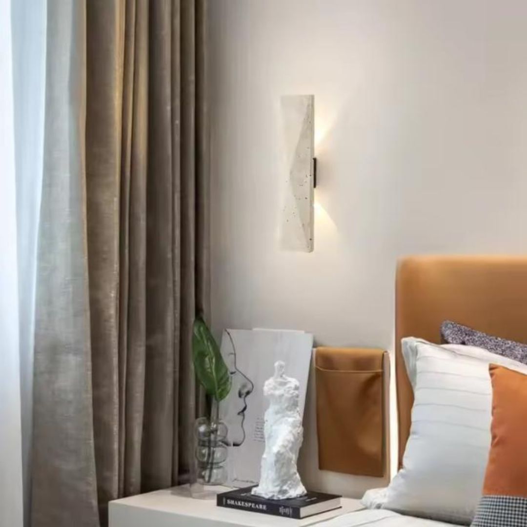 Đèn Tường Travertine Cao Cấp Thiết Kế Hình Học Tối Giản Nghệ Thuật Và Cá Tính