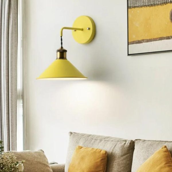 Đèn Tường Kim Loại Sơn Màu Pastel, Decor Tường Phong Cách Hàn Quốc Cực Xinh Phòng Ngủ & Quán Cafe