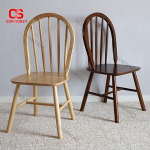 Ghế Gỗ Windsor Tựa Nan Cong Đẹp, Đơn Giản, Phù Hợp Nhiều Không Gian Phong Cách Cổ Điển