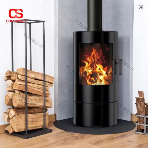 Lò Sưởi Dạng Trụ Bằng Thép Carbon Bền, Đẹp, Chuẩn Phong Cách Bắc Âu Cho Nhà Phố, Biệt Thự