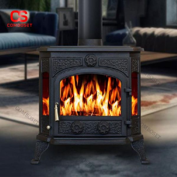Lò Sưởi Retro Thép Carbon Trang Trí Phòng Khách Cổ Điển Cho Biệt Thự, Homestay, Khách Sạn