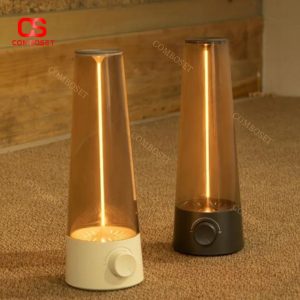 Đèn Bàn Hình Trụ Nón Tối Giản Có Nút Xoay Điều Chỉnh Ánh Sáng Cho Bàn Làm Việc
