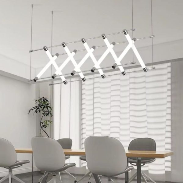 Đèn LED Thả Trần Chữ X Kiểu Dáng Đan Chéo Trang Trí Phòng Ăn Cao Cấp Văn Phòng