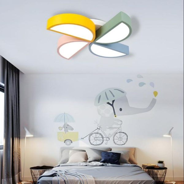 Đèn Ốp Trần LED Phòng Ngủ Phong Cách Hiện Đại Màu Sắc Trẻ Trung, Bảo Vệ Mắt
