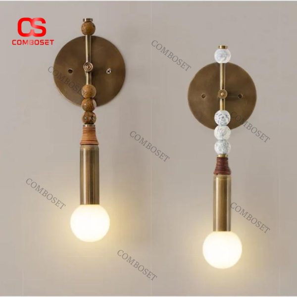 Đèn Tường Đồng Cẩm Thạch Cao Cấp Sang Trọng, Thanh Lịch Khách Sạn