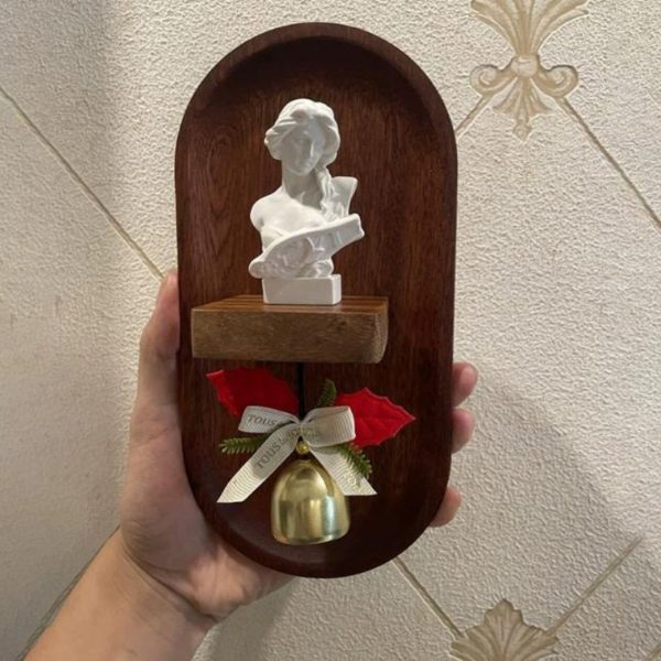 Đồ Trang Trí Ốp Tường Gỗ Điêu Khắc Tinh Xảo Phong Cách Châu Âu Cổ Điển Phòng Khách