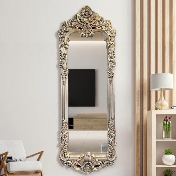 Gương Đứng Toàn Thân Khung Cổ Điển Phong Cách Hoàng Gia Châu Âu