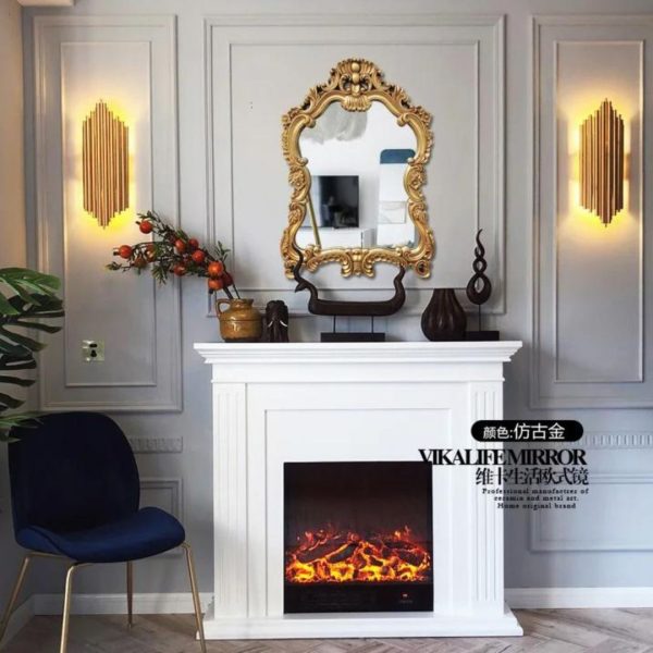 Gương Treo Tường Khung Hoa Văn Tân Cổ Điển Phong Cách Châu Âu Sang Trọng