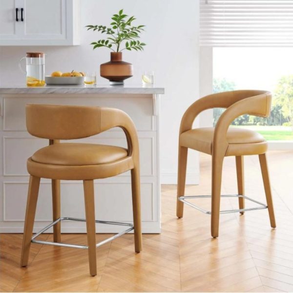 Ghế Ăn Tựa Lưng Cong Bọc Vải Mềm Mại Decor Bàn Ăn Gia Đình, Bàn Cafe, Đảo Bếp, Văn Phòng Làm Việc