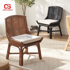 Ghế Mây Tre Đan Cổ Điển Phong Cách Wabi Sabi Thư Giãn Tại Nhà & Ban Công