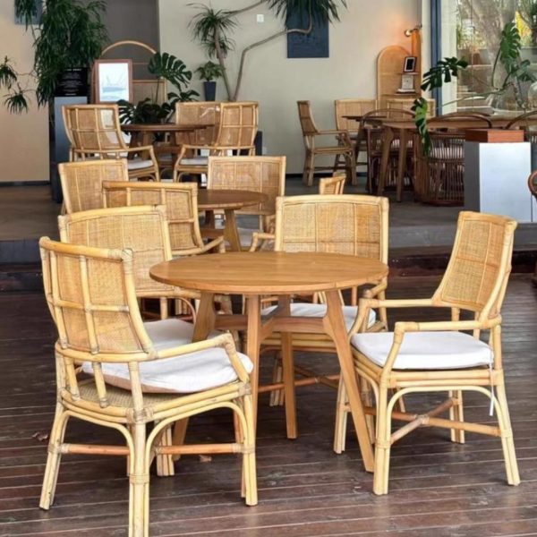 Ghế Mây Tre Đan Cổ Điển Phong Cách Wabi Sabi Thư Giãn Tại Nhà & Ban Công