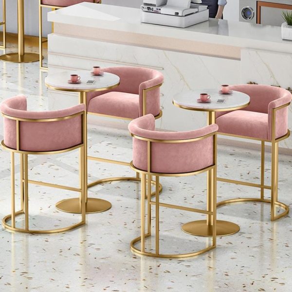 Ghế Quầy Bar Bọc Nhung Cao Cấp Decor Quán Cafe, Bàn Ăn, Salon Tóc, Làm Đẹp