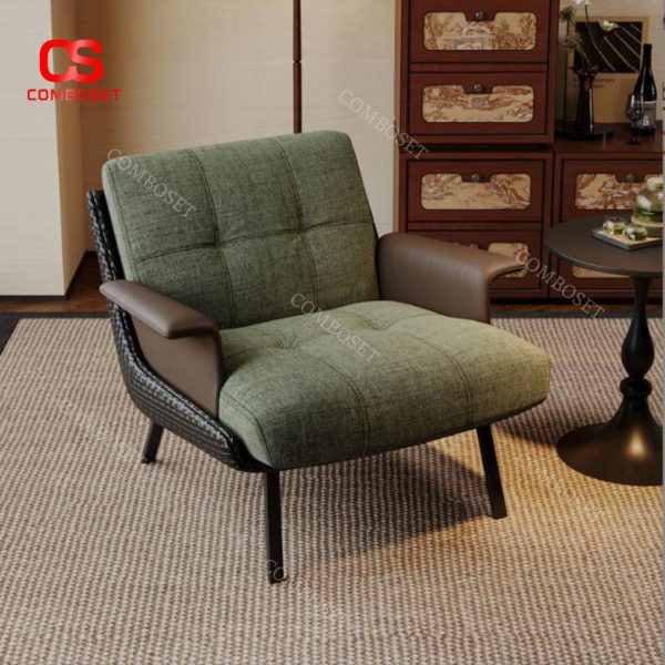 Ghế Sofa Đơn Sang Trọng Cổ Điển Khung Gỗ Chắc Chắn Decor Phòng Làm Việc, Tiếp Khách, Phòng Họp Công Ty