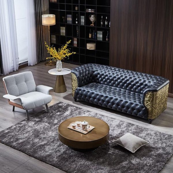 Ghế Sofa Đơn Sang Trọng Cổ Điển Khung Gỗ Chắc Chắn Decor Phòng Làm Việc, Tiếp Khách, Phòng Họp Công Ty