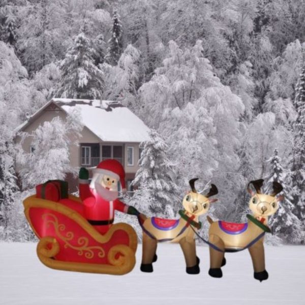 Ông Già Noel Người Tuyết Bơm Hơi Nhiều Kiểu Dáng Màu Sắc Sinh Động Decor Sự Kiện, Lễ Giáng Sinh