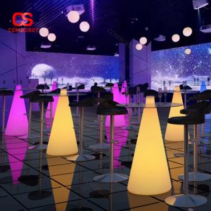 Bàn LED Cao Quầy Bar Phát Sáng 16 Màu Điều Khiển Remote Trang Trí Sân Vườn Sang Trọng